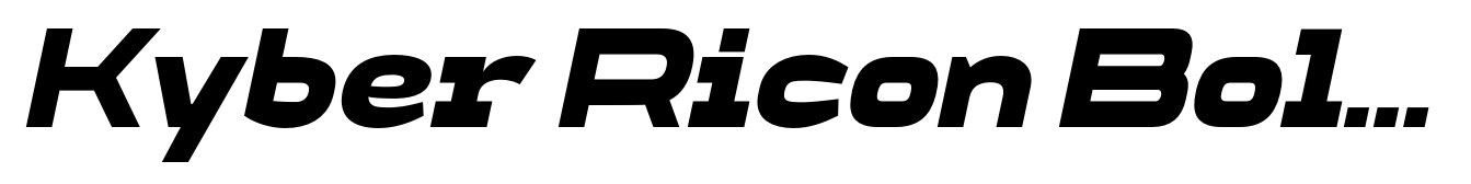 Kyber Ricon Bold Italic Neu